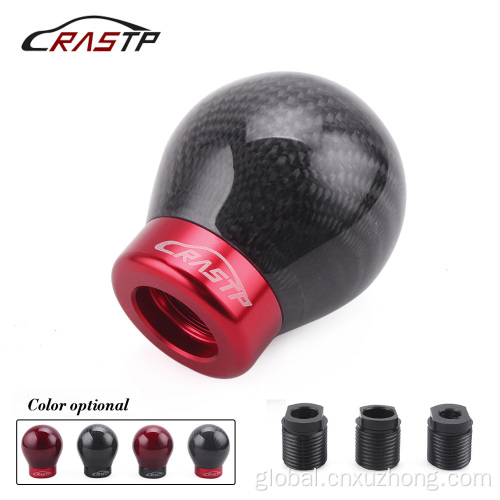 Gear Shift Knob & Boot RASTP Universal Carbon Fiber Automatic Box Racing Shifter Factory